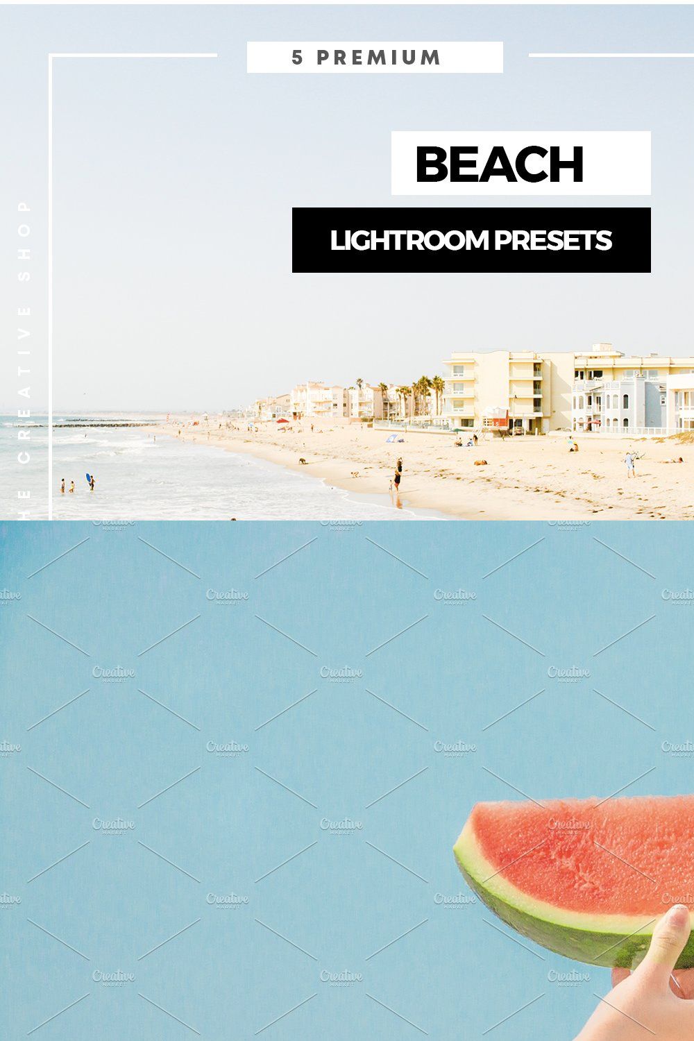 Premium Beach Lightroom Presets pinterest preview image.