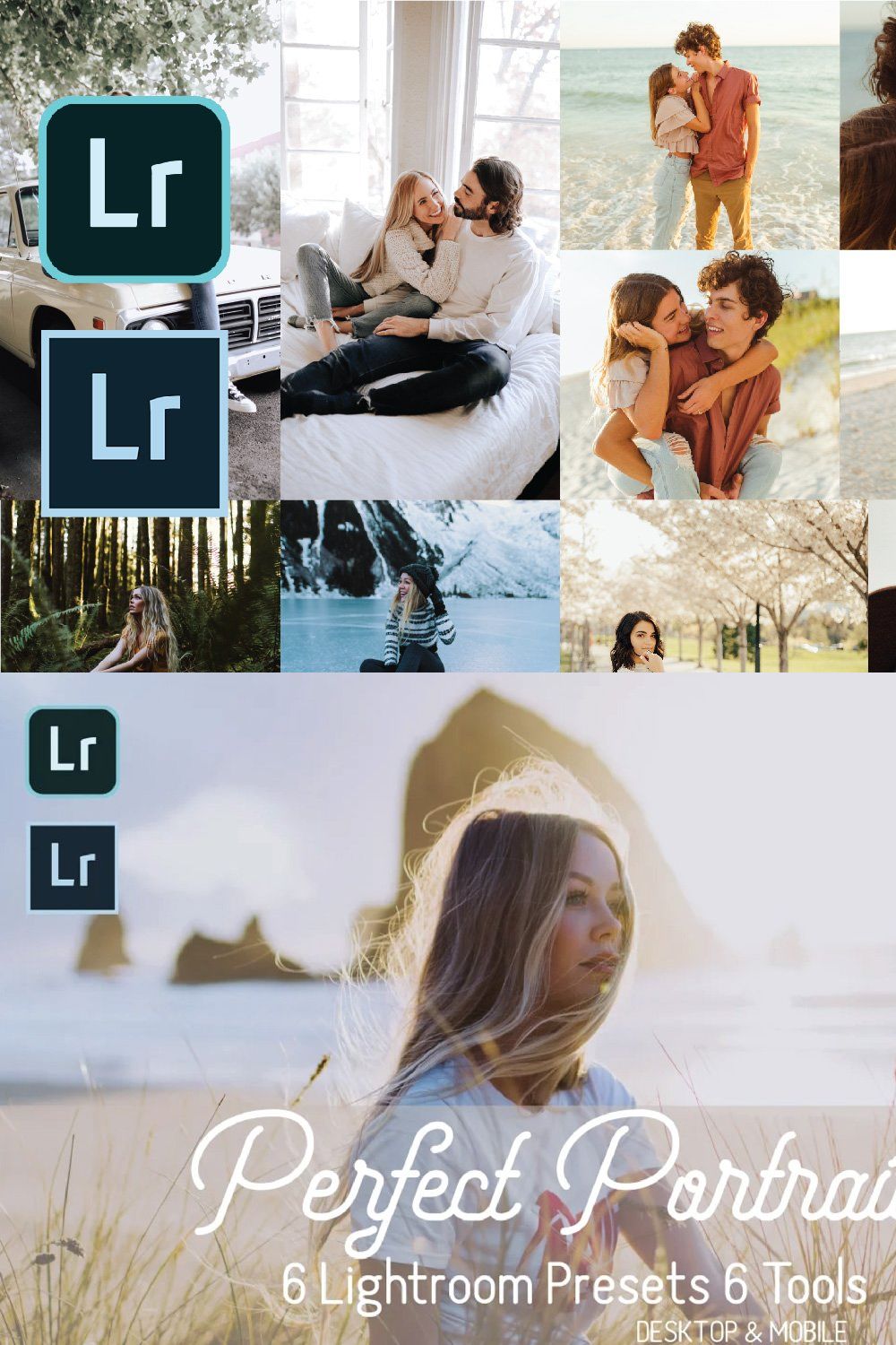 Premium Collection Lightroom Presets pinterest preview image.