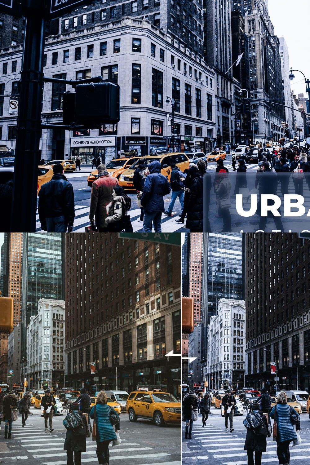 Preset & Actions - Urban Street pinterest preview image.