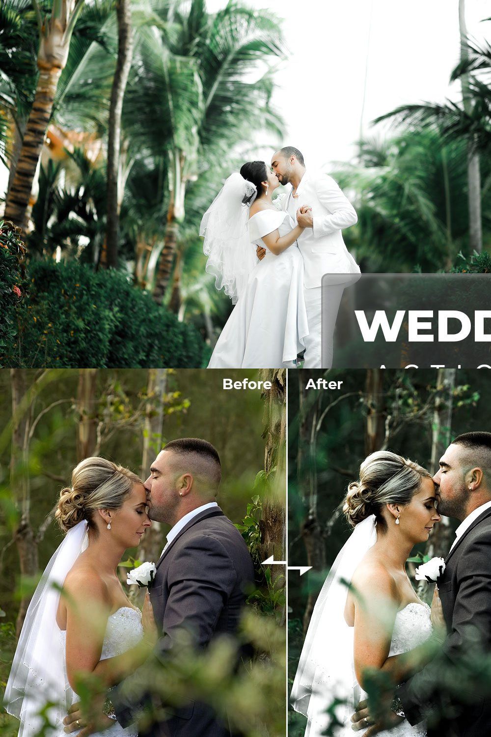 Presets & Actions - Wedding Potret pinterest preview image.