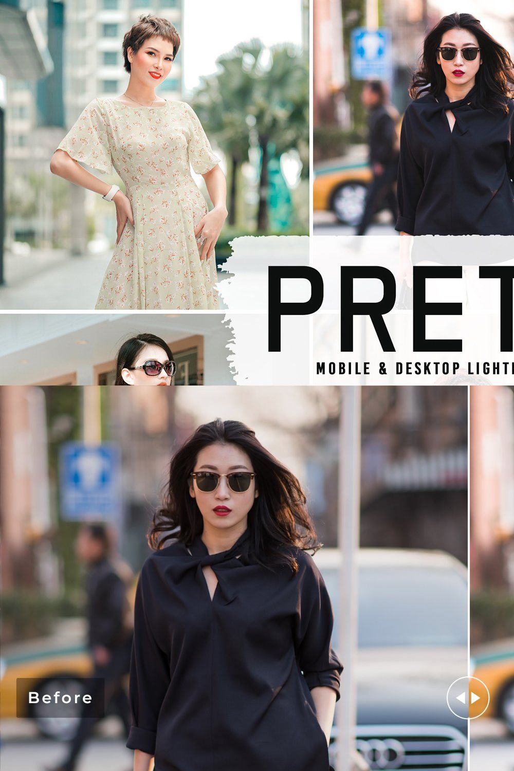 Pretty Pro Lightroom Presets pinterest preview image.
