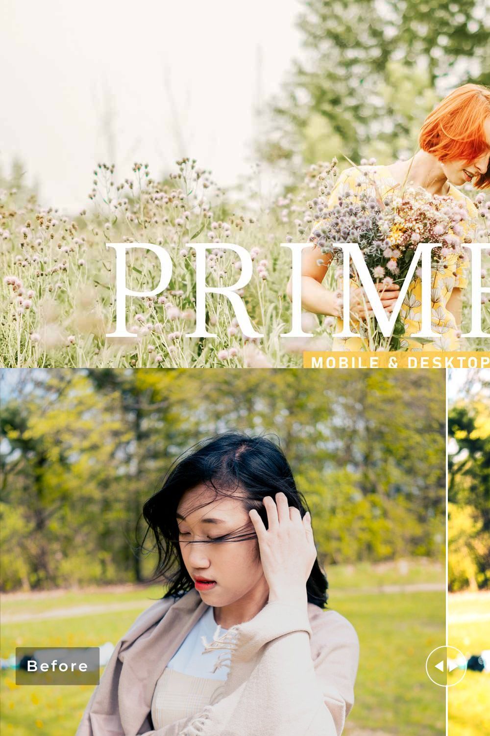 Primrose Pro Lightroom Presets pinterest preview image.