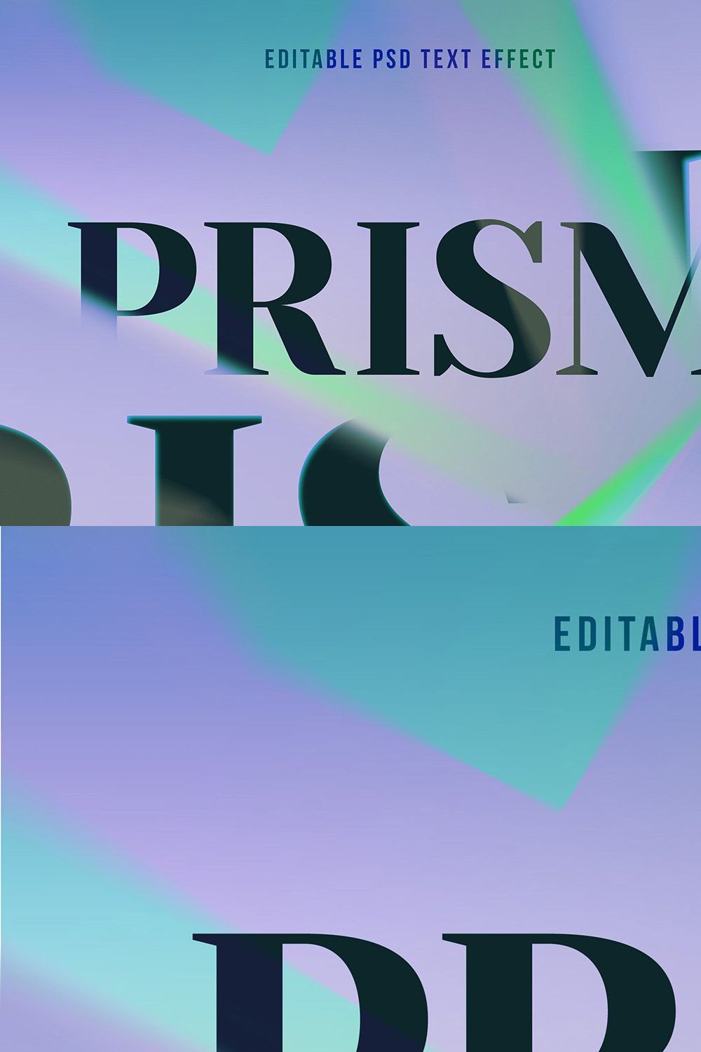 Prism Text Effect pinterest preview image.