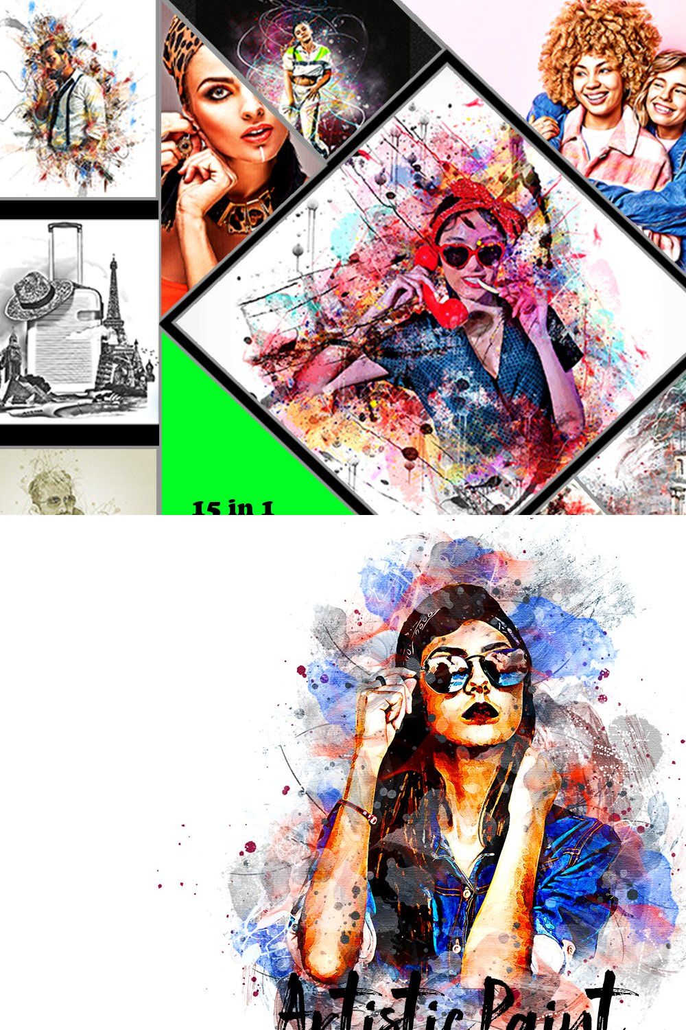 Pro Effect  Photoshop Action Bundles pinterest preview image.