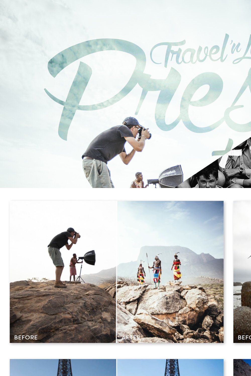 Pro Lightroom Presets Combo Pack pinterest preview image.