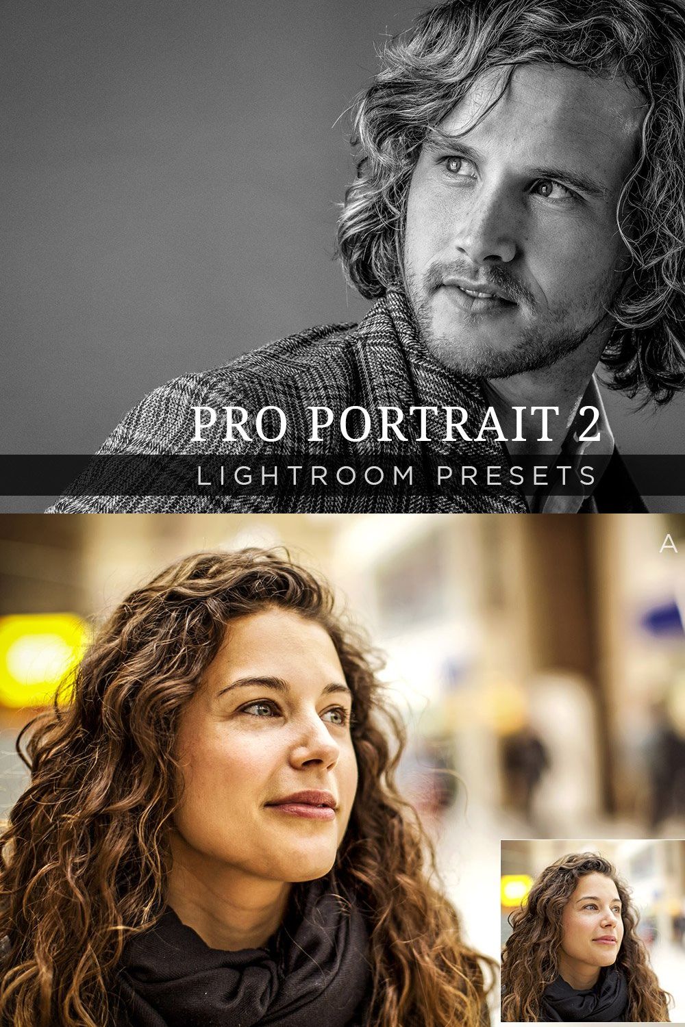 Pro Portrait Lightroom Presets Vol 2 pinterest preview image.