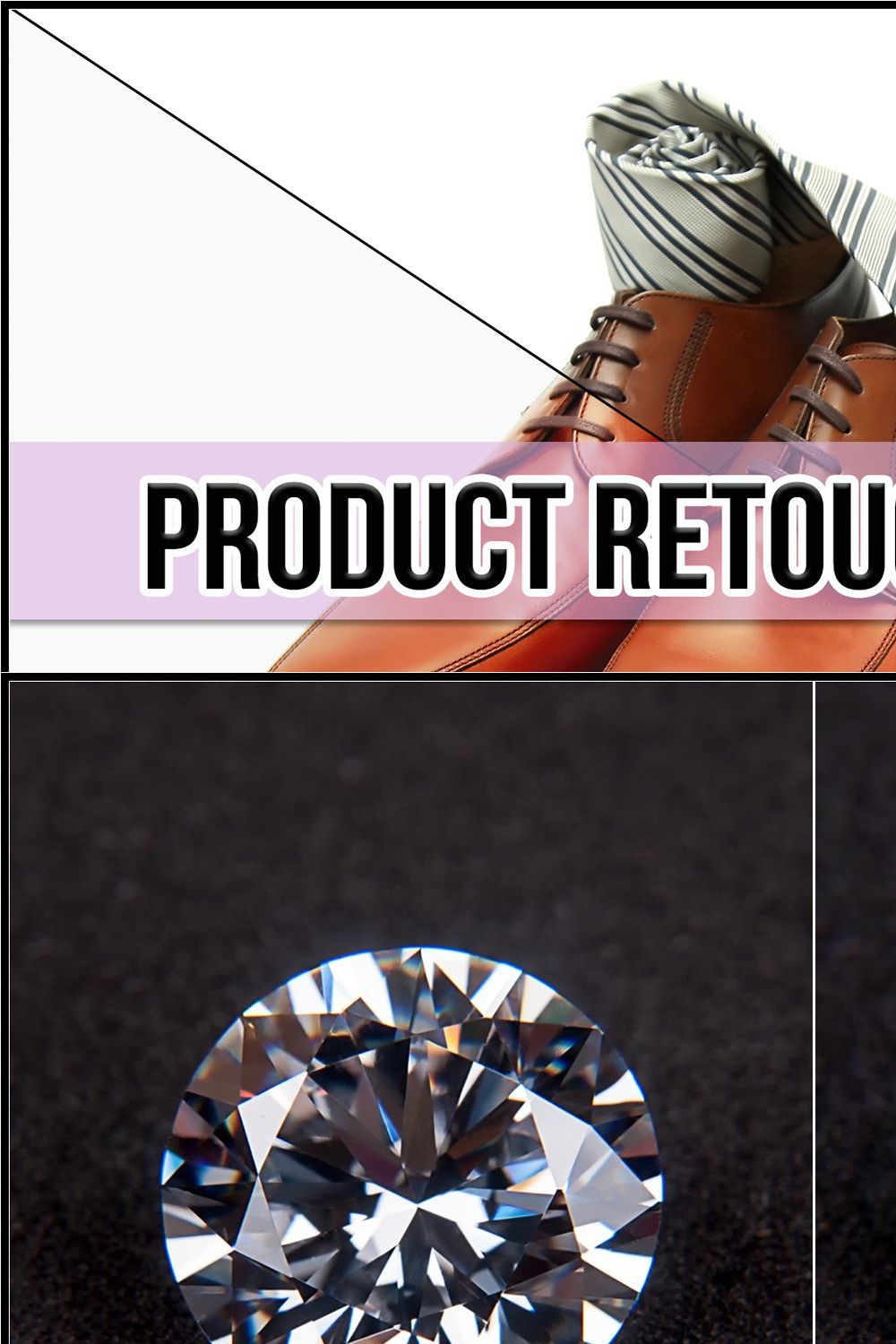 Product Retouch HDR LUTs pinterest preview image.