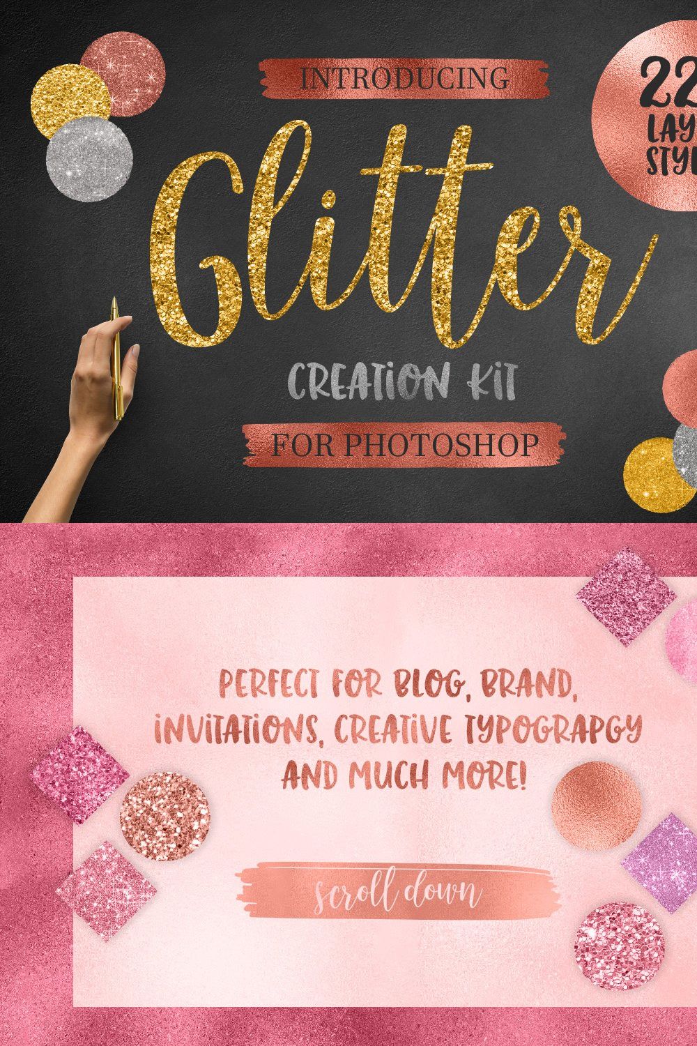 (PS) Glitter Creation Kit pinterest preview image.
