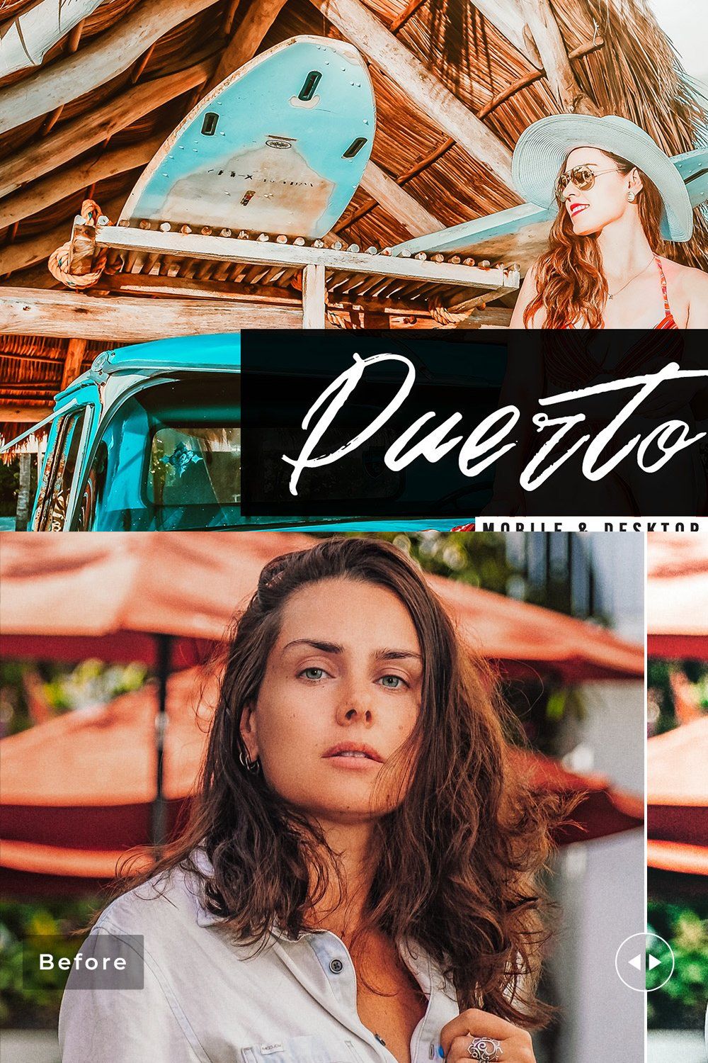 Puerto Rico Pro Lightroom Presets pinterest preview image.