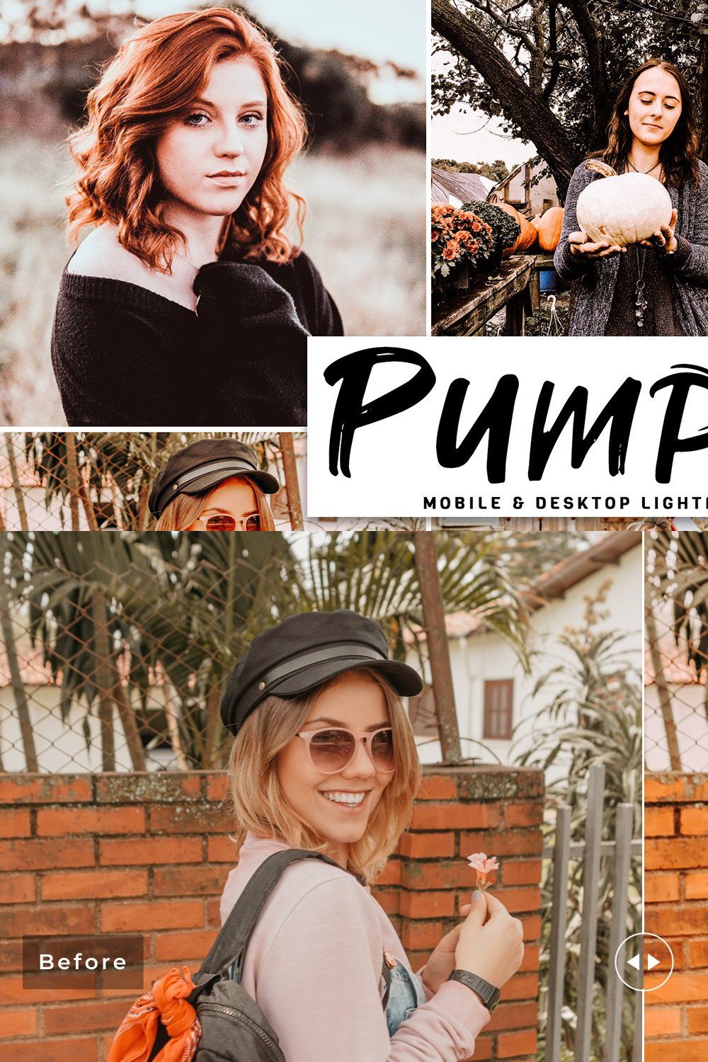 Pumpkin Lightroom Presets Pack pinterest preview image.