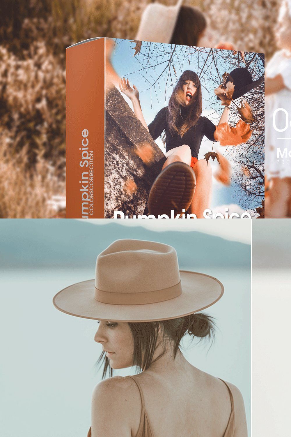 Pumpkin Spice Lightroom Presets pinterest preview image.