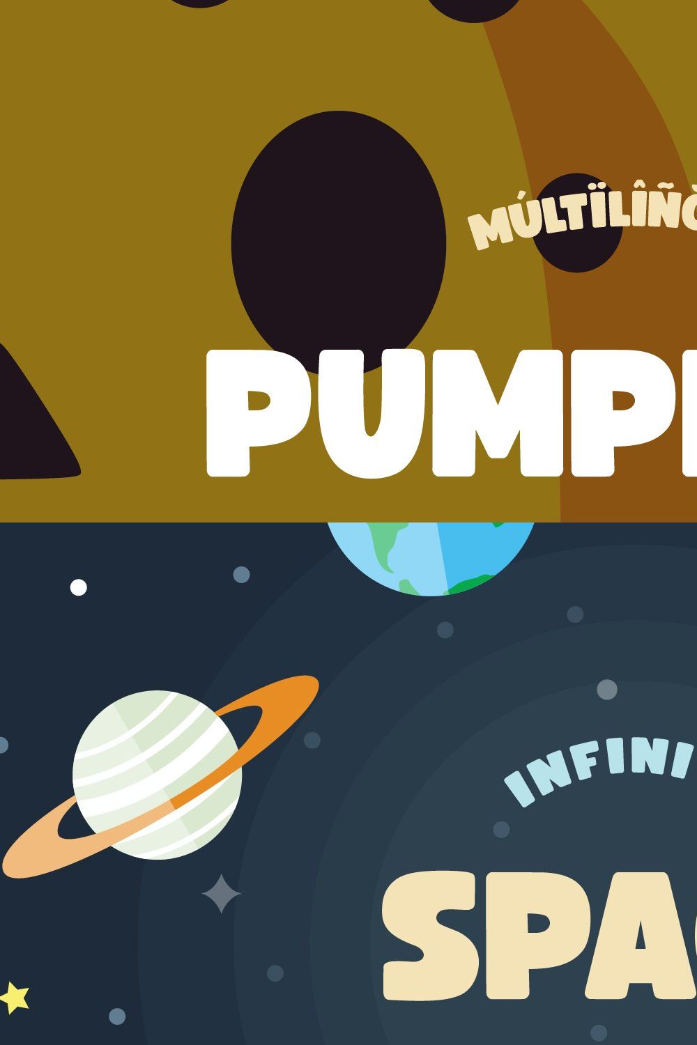 Pumpking Handmade Fun Font pinterest preview image.