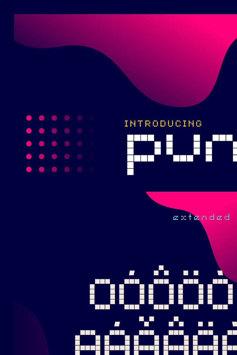 Punto Font pinterest preview image.