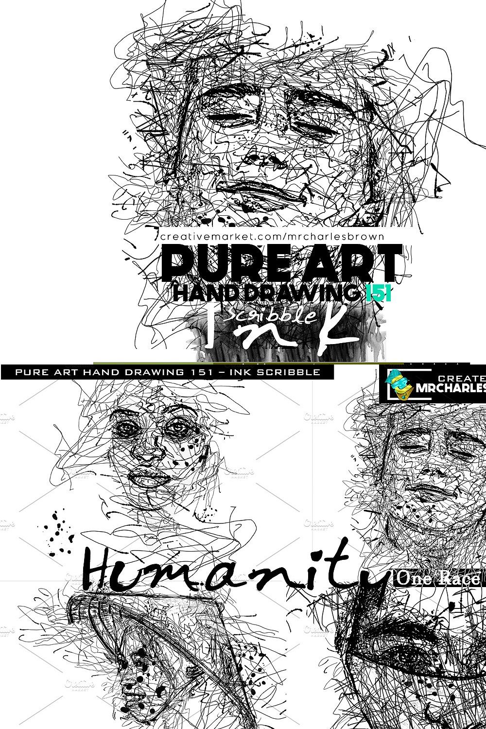 Pure Art Hand Drawing 151 pinterest preview image.