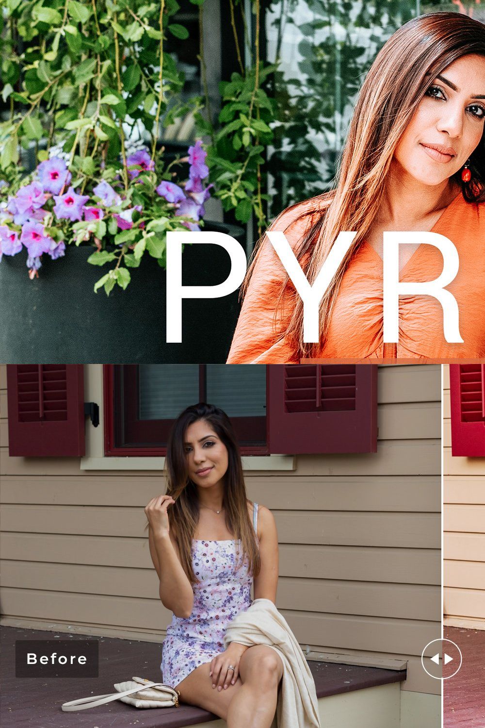 Pyrite Pro Lightroom Presets pinterest preview image.