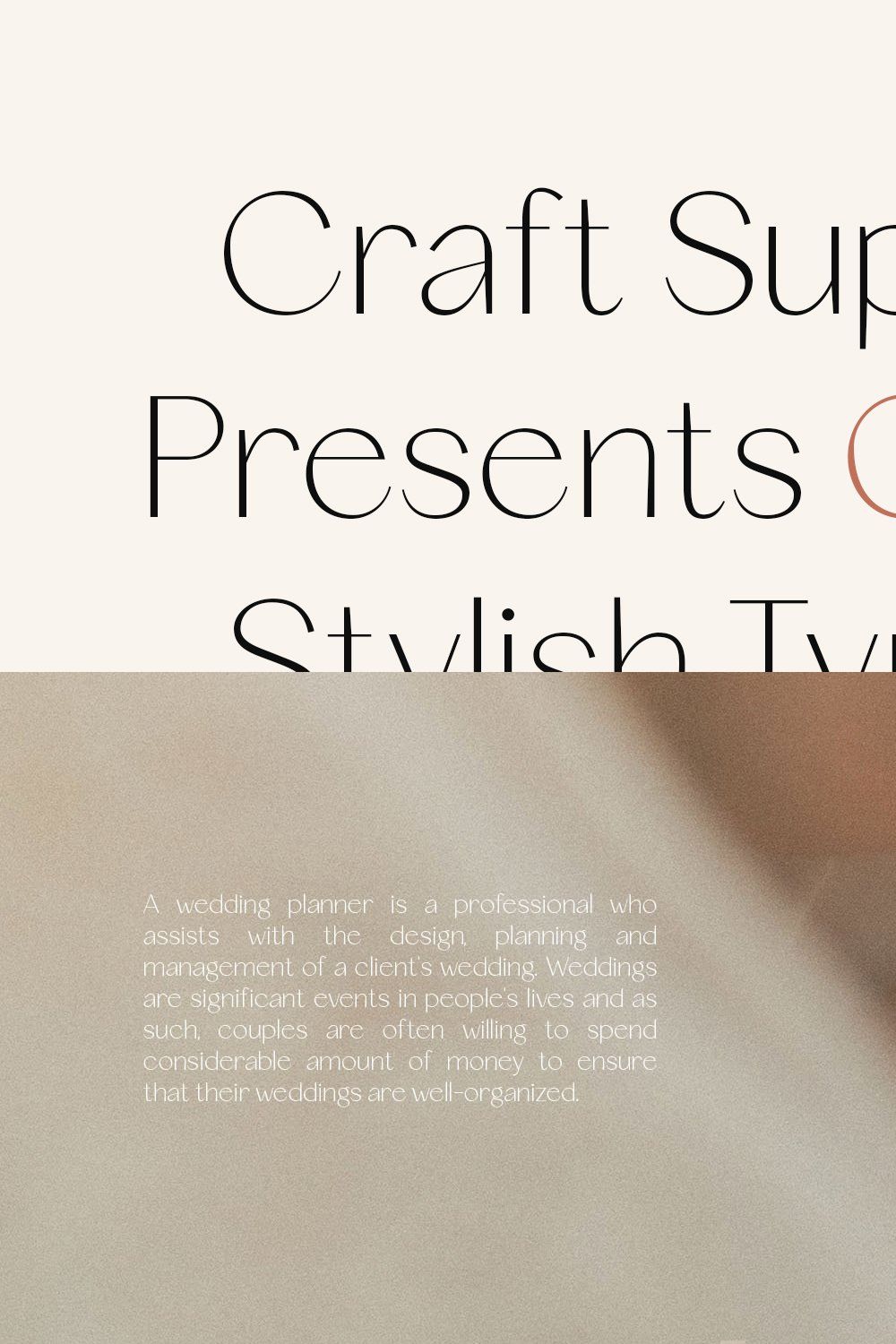 Quackey - Stylish Typeface pinterest preview image.