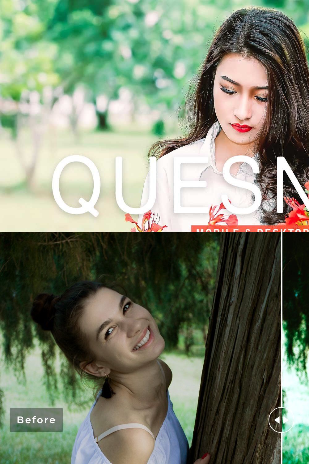 Quesnelia Pro Lightroom Presets pinterest preview image.