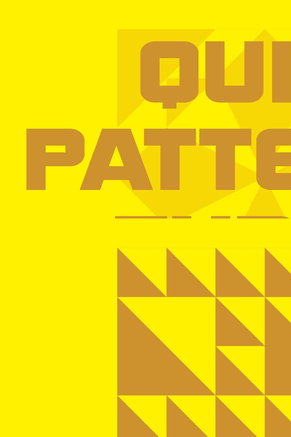 Quilt Patterns Three Font pinterest preview image.