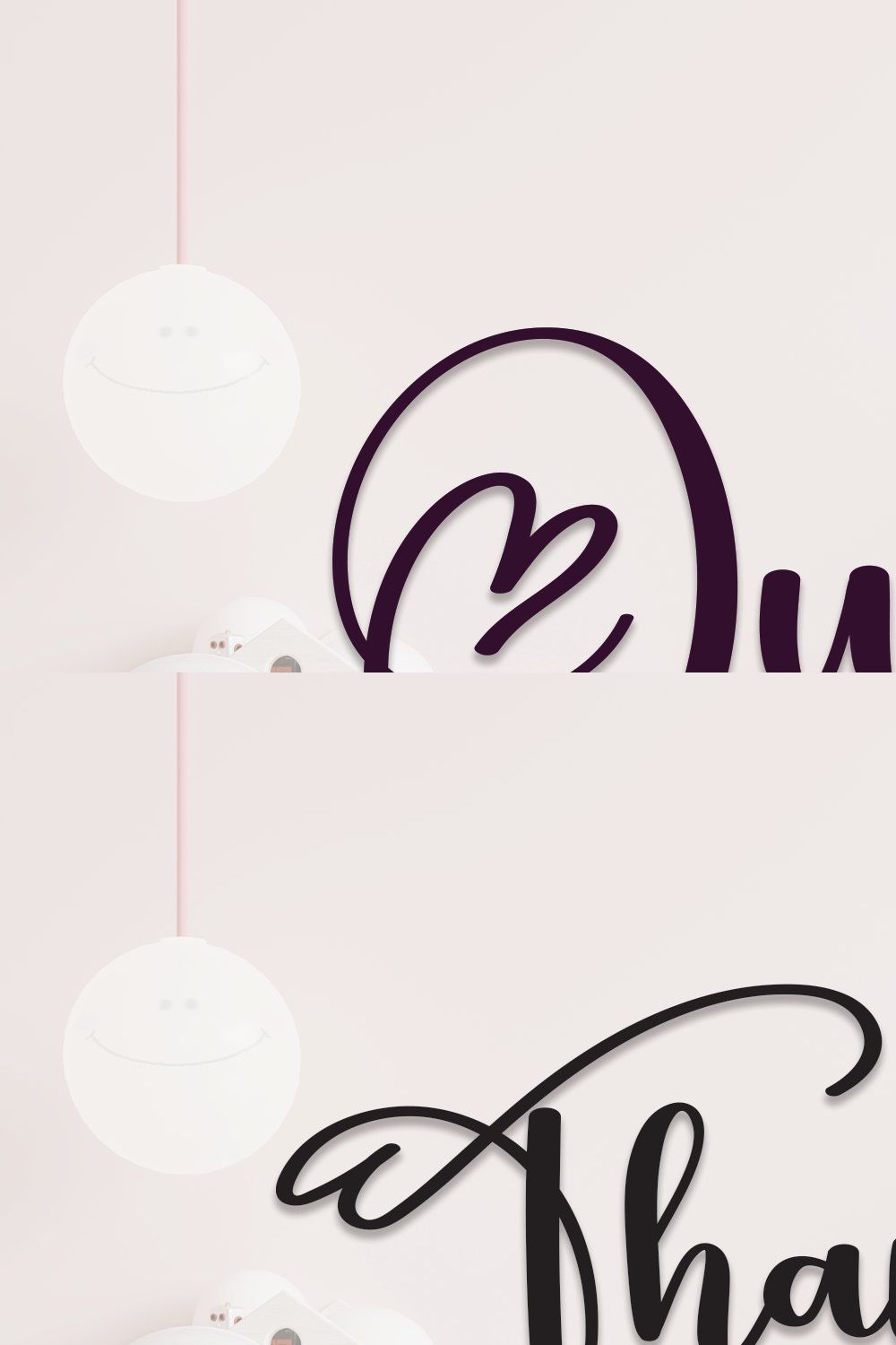 Quilt | Script Font pinterest preview image.