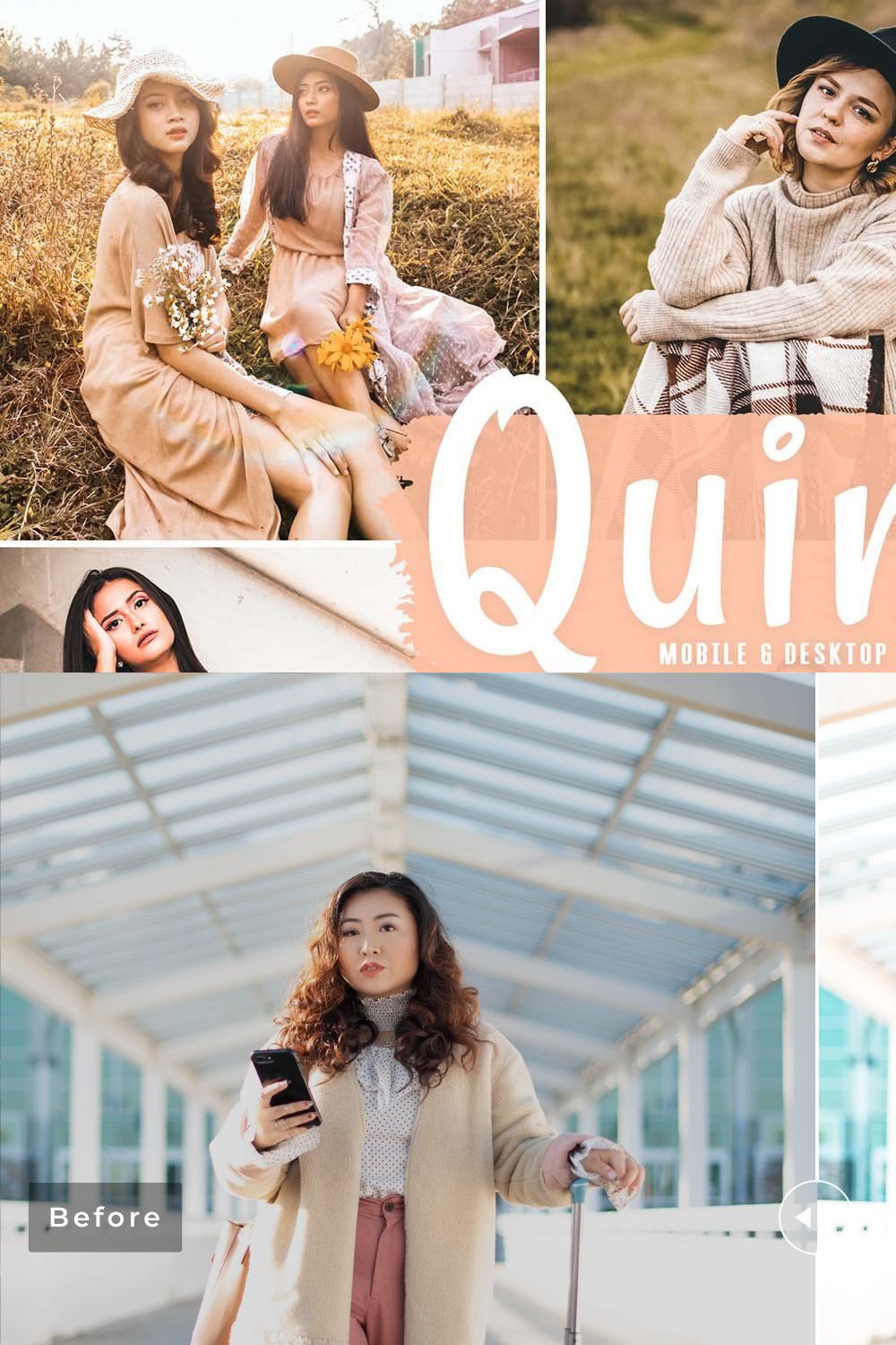 Quinoa Pro Lightroom Presets pinterest preview image.