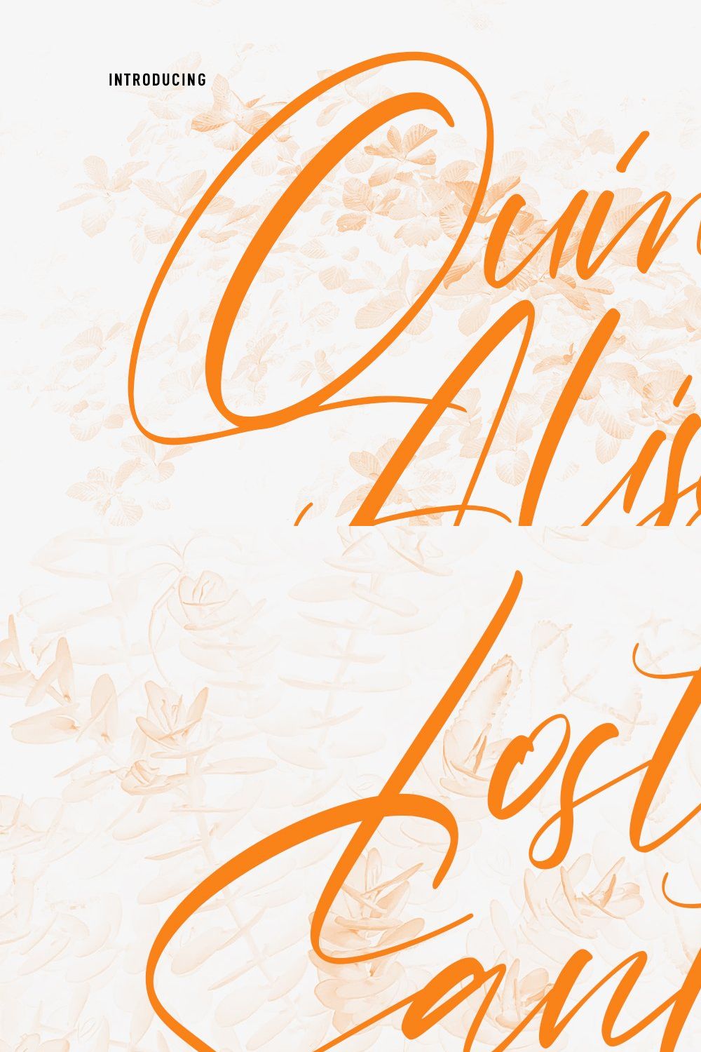 Quiny Alissa Signature Script Font pinterest preview image.