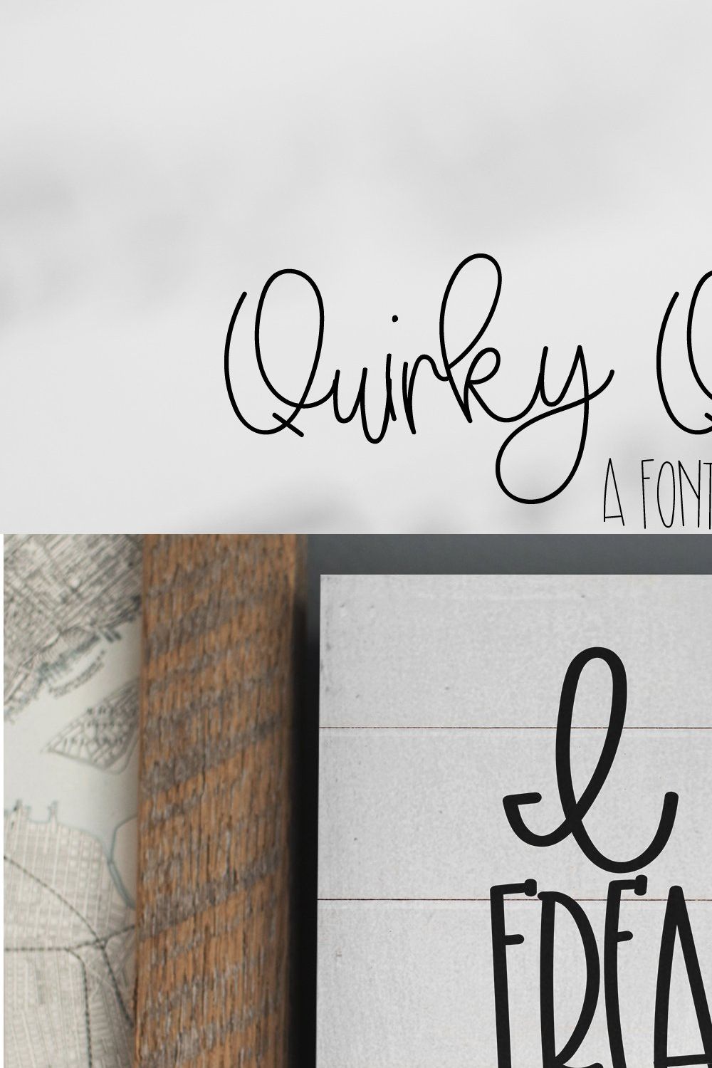 Quirky Quartet - Font Collection pinterest preview image.