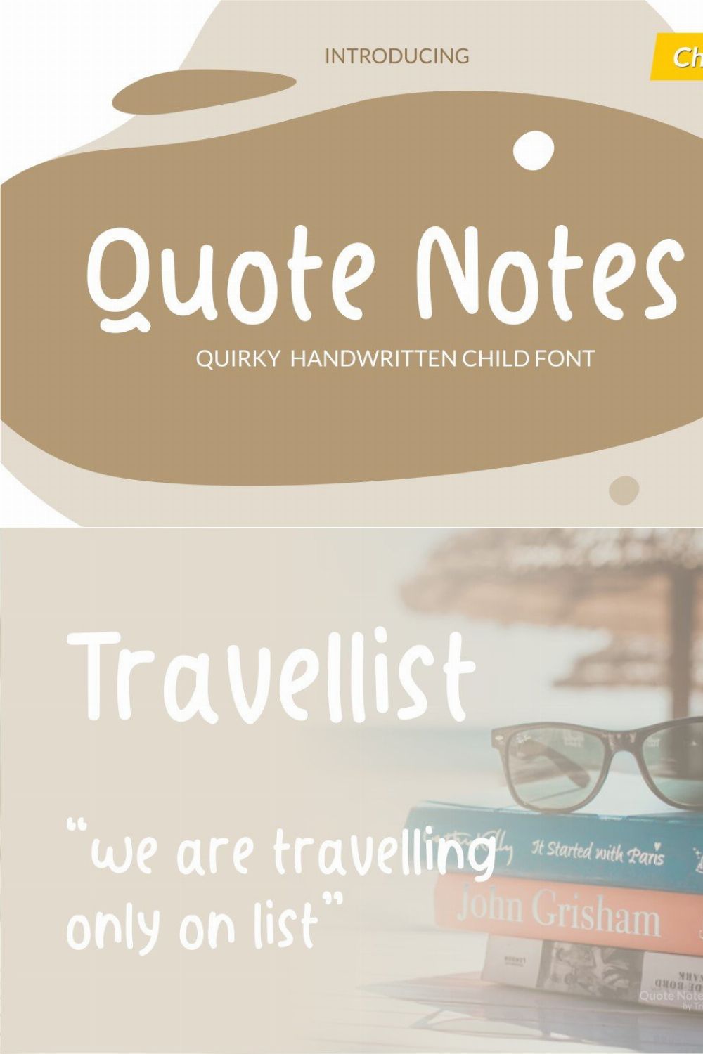 Quote Notes Quirky Handwritten pinterest preview image.