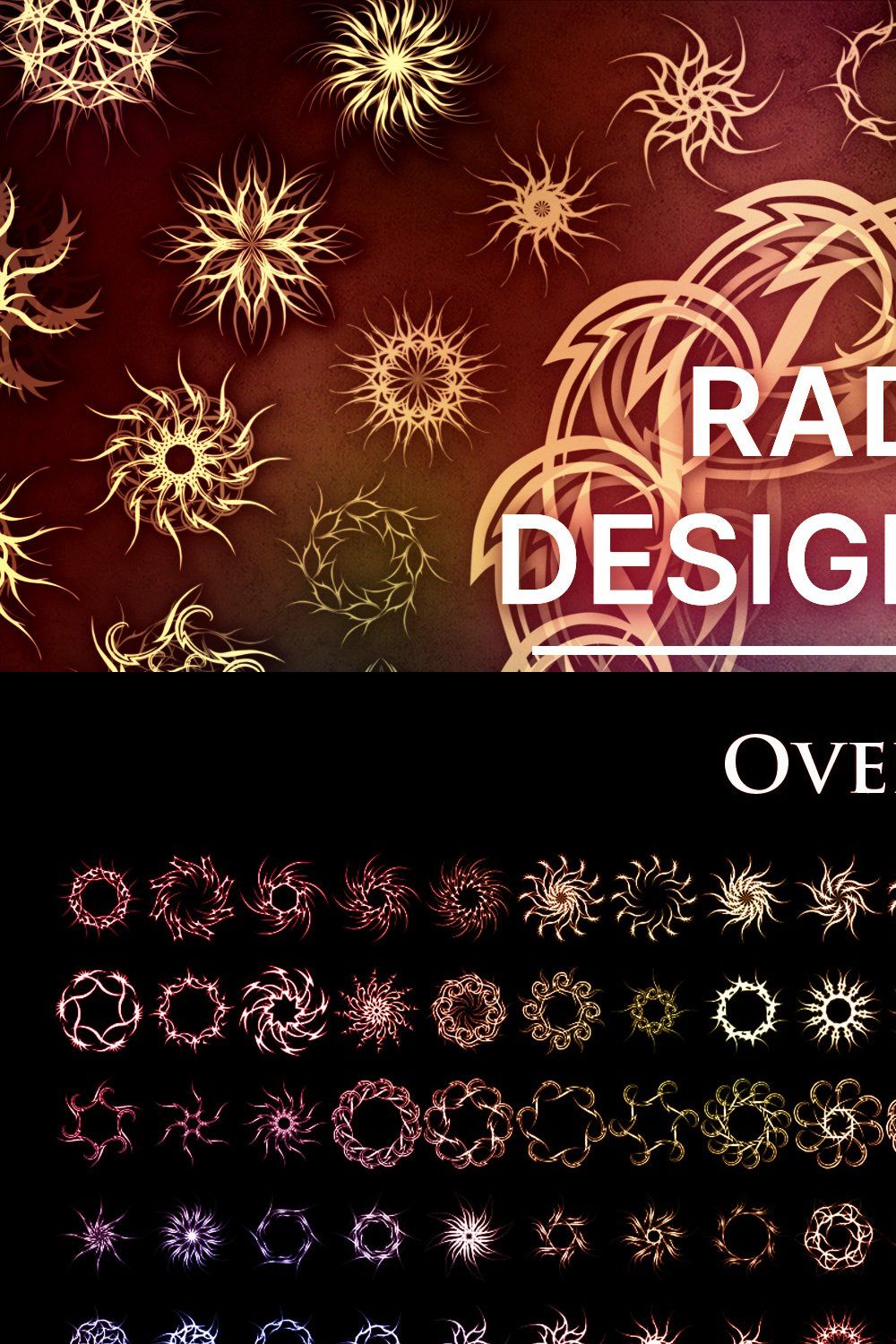 Radial Designs Pack pinterest preview image.