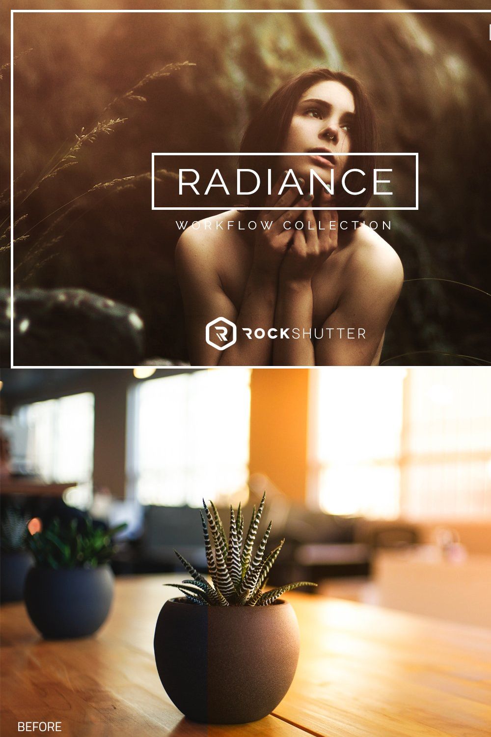 Radiance Lightroom Presets pinterest preview image.