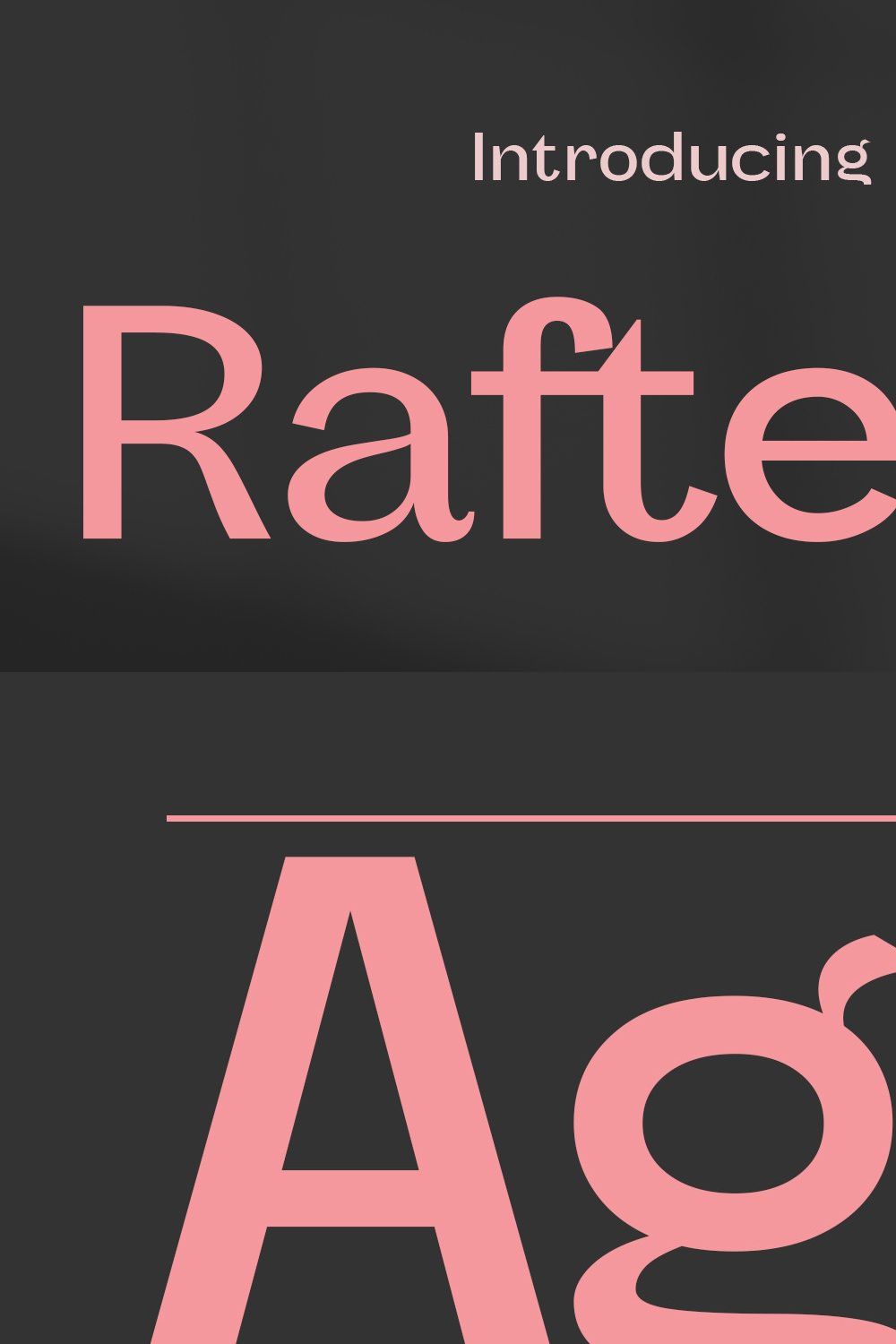 Raftera Clean Modern Sans Serif Font pinterest preview image.
