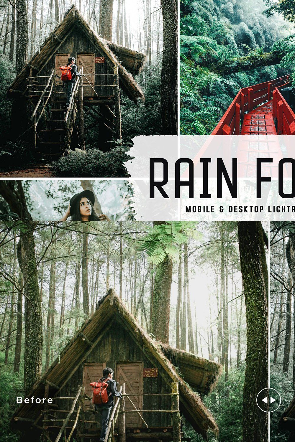 Rain Forest Pro Lightroom Presets pinterest preview image.