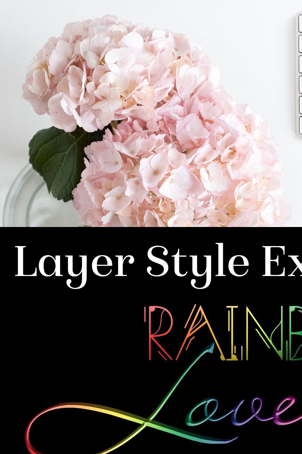 Rainbow Layer Styles for Photoshop pinterest preview image.