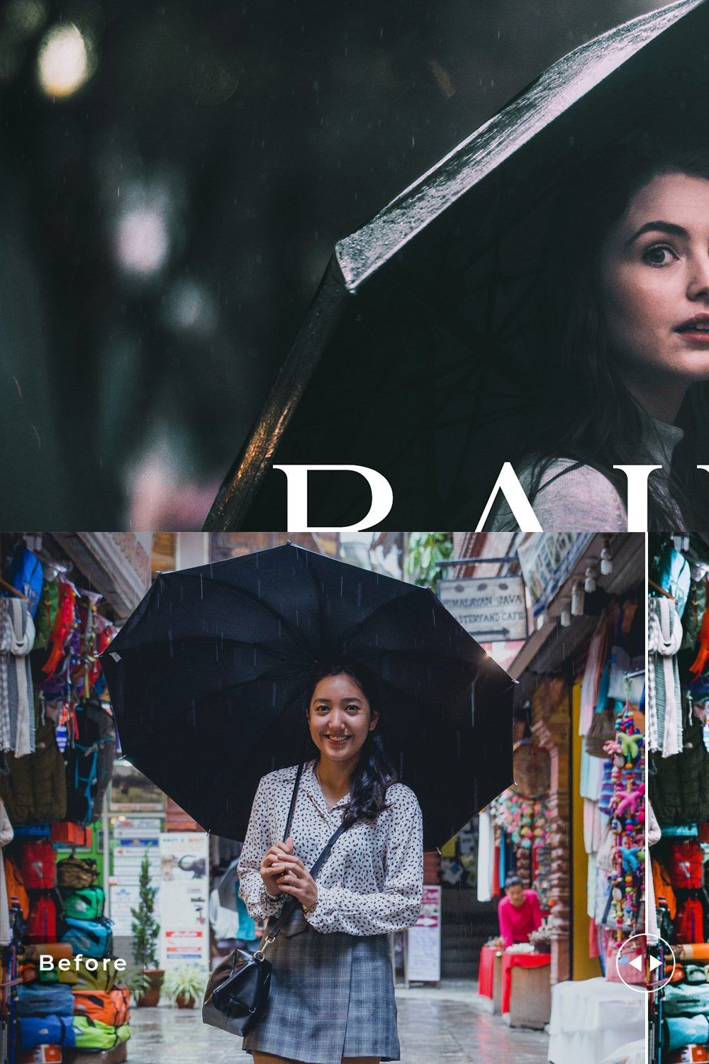 Rainy Pro Lightroom Presets pinterest preview image.