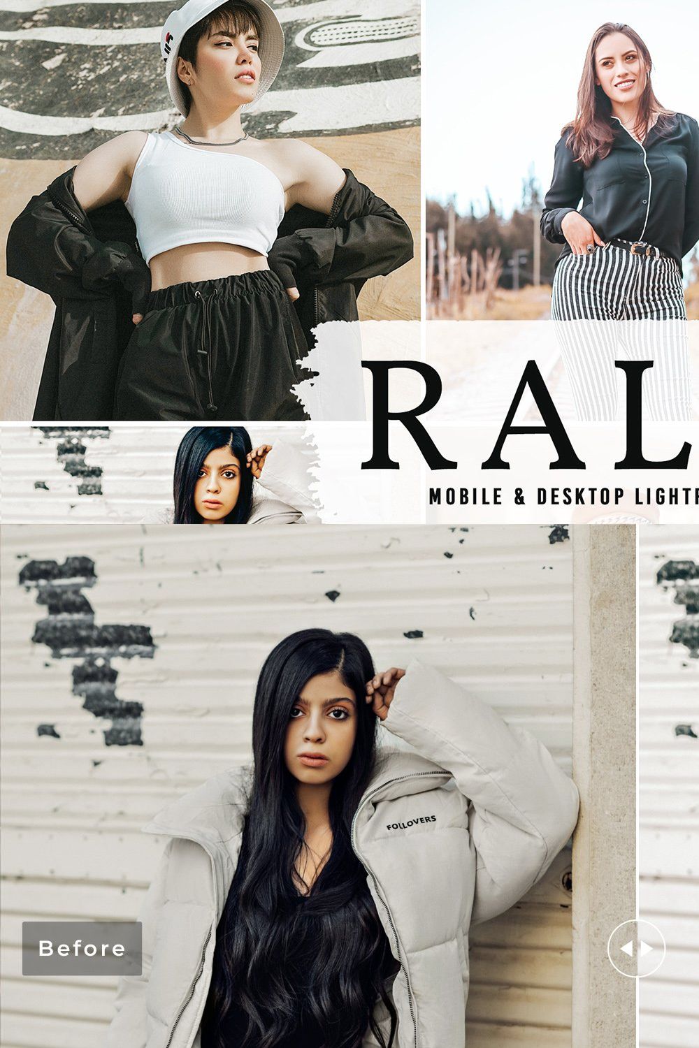 Ralya Pro Lightroom Presets pinterest preview image.