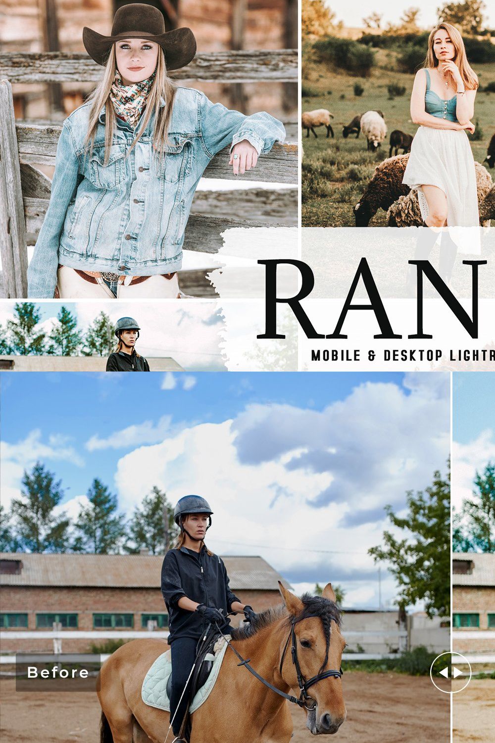 Ranch Pro Lightroom Presets pinterest preview image.