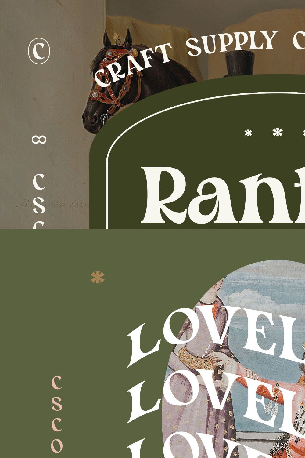 Rantys - Quirky Serif pinterest preview image.