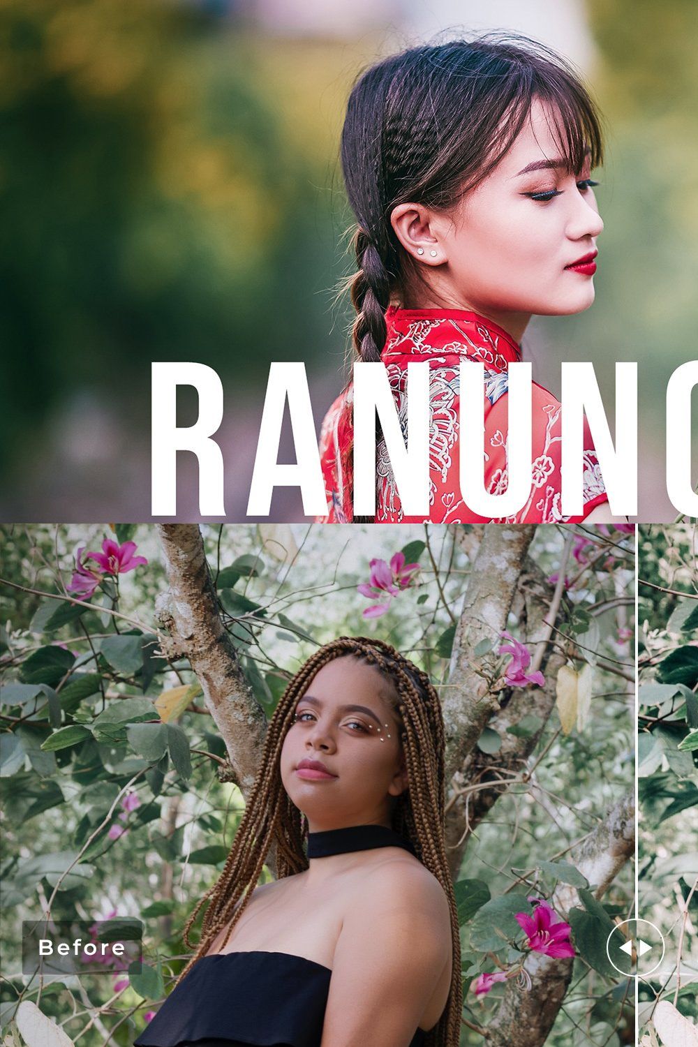 Ranunculus Pro Lightroom Presets pinterest preview image.