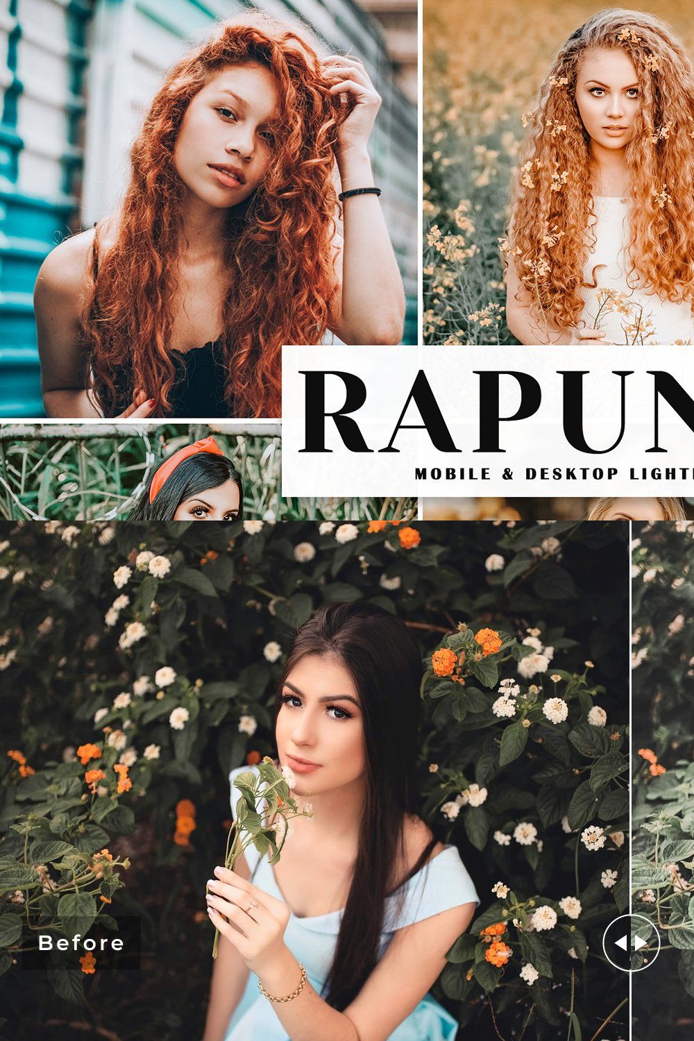 Rapunzel Lightroom Presets Pack pinterest preview image.