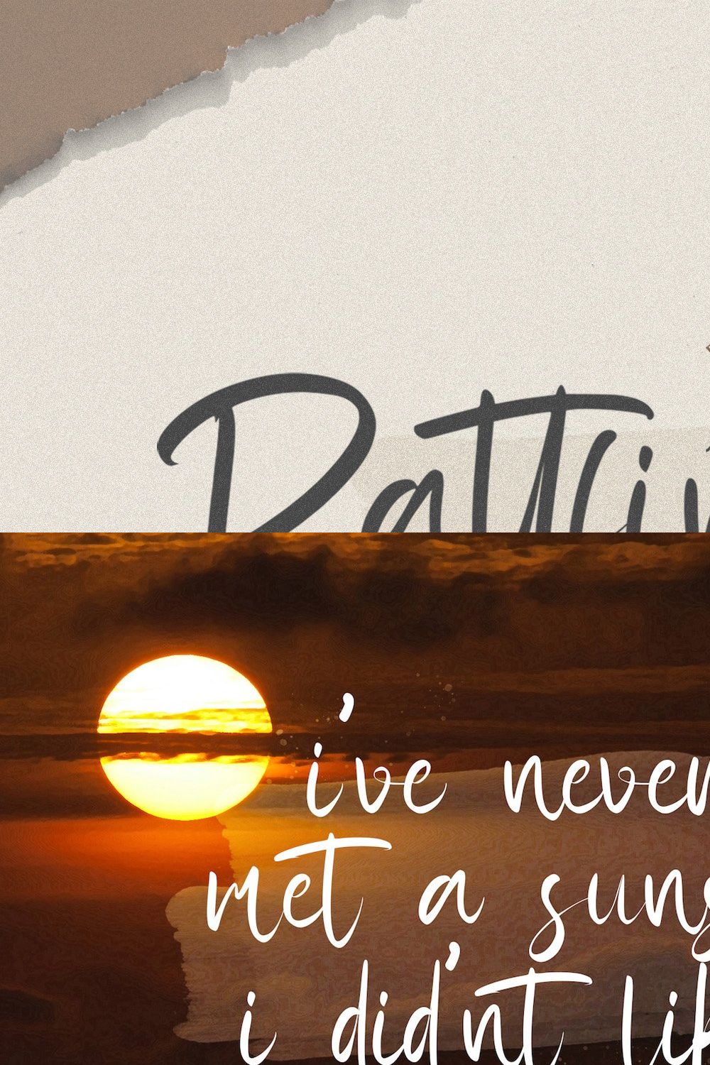 Rattfiny Script - Signature Font pinterest preview image.