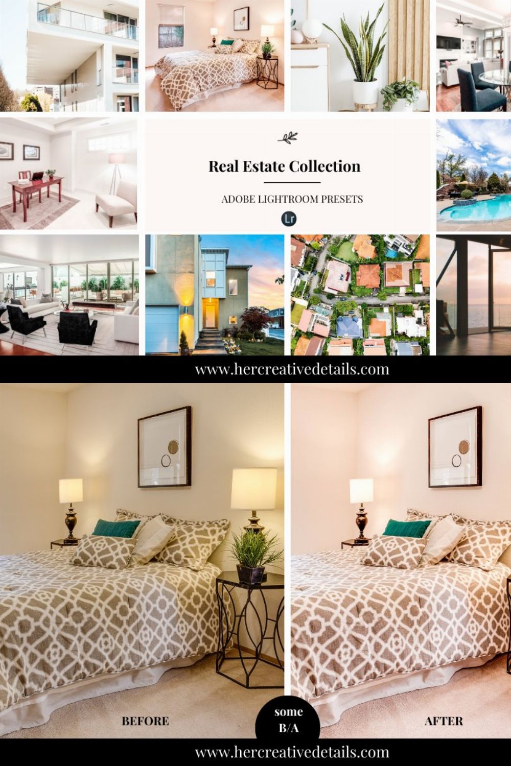 Real Estate Presets Collection pinterest preview image.
