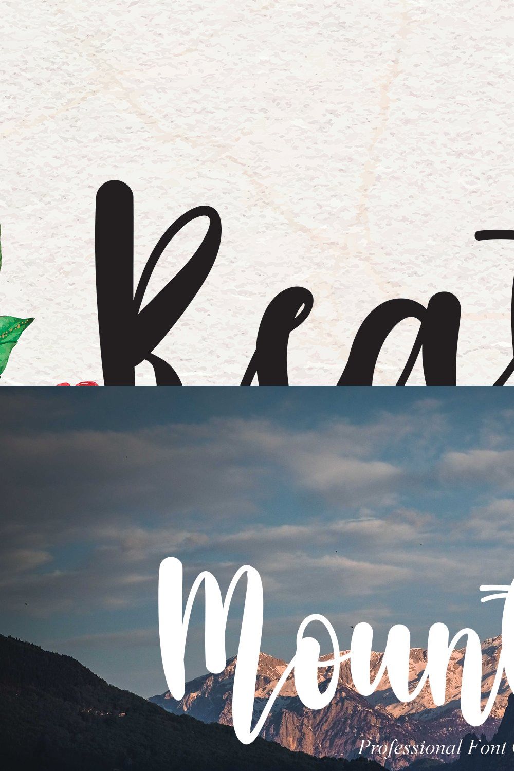 Really | Script font pinterest preview image.