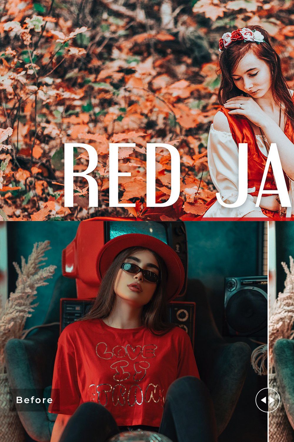 Red Jadeite Pro Lightroom Presets pinterest preview image.