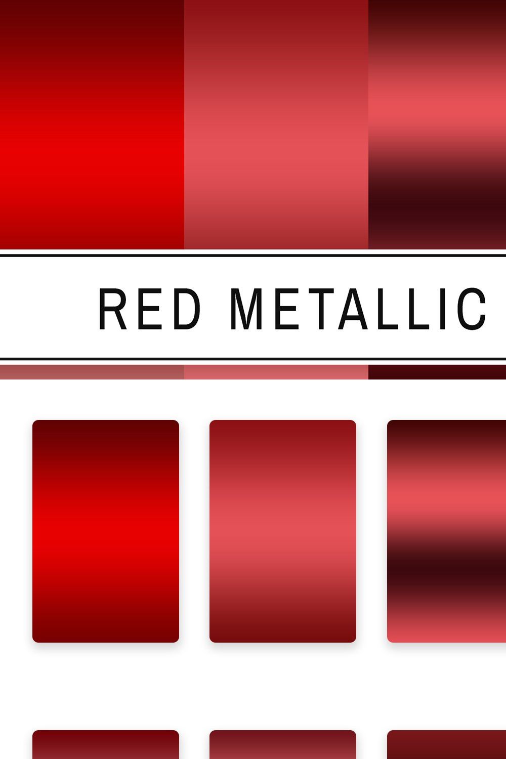 Red Metallic Gradients pinterest preview image.