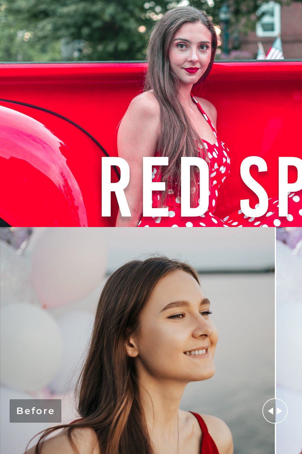 Red Spinel Pro Lightroom Presets pinterest preview image.