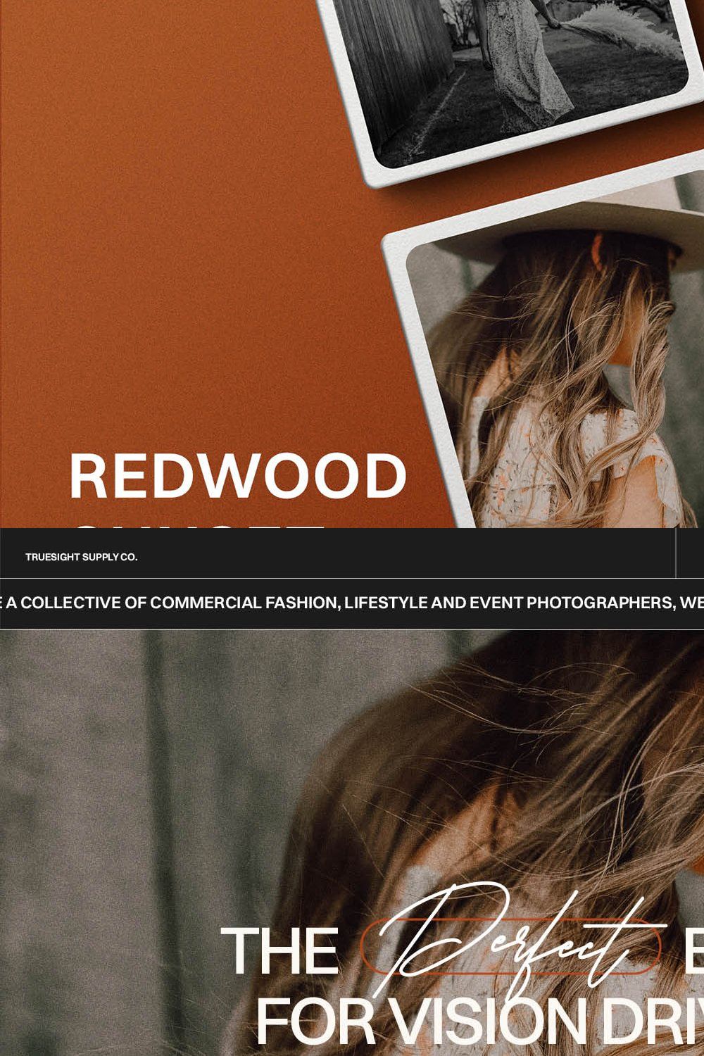 Redwood Sunset - Lightroom Presets pinterest preview image.