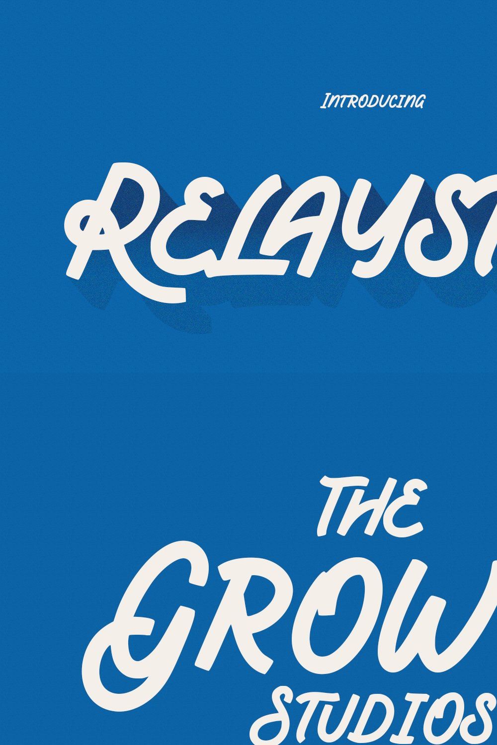 Relaystar Handwritten Script Font pinterest preview image.