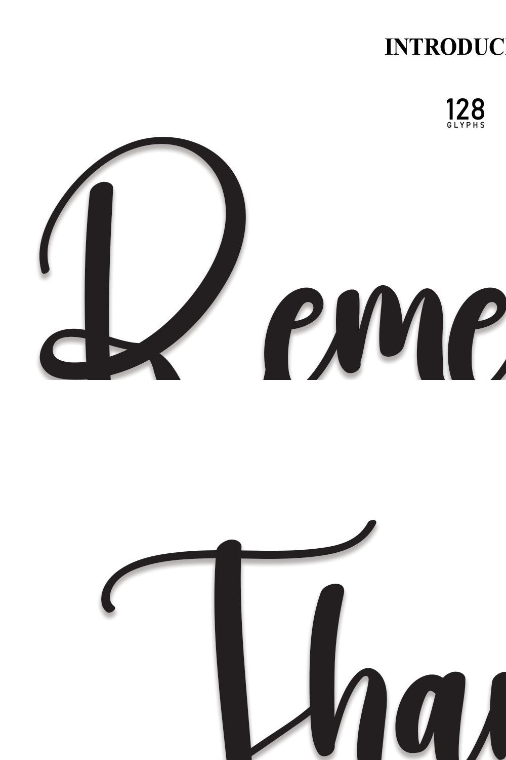 Remember | Script Font pinterest preview image.