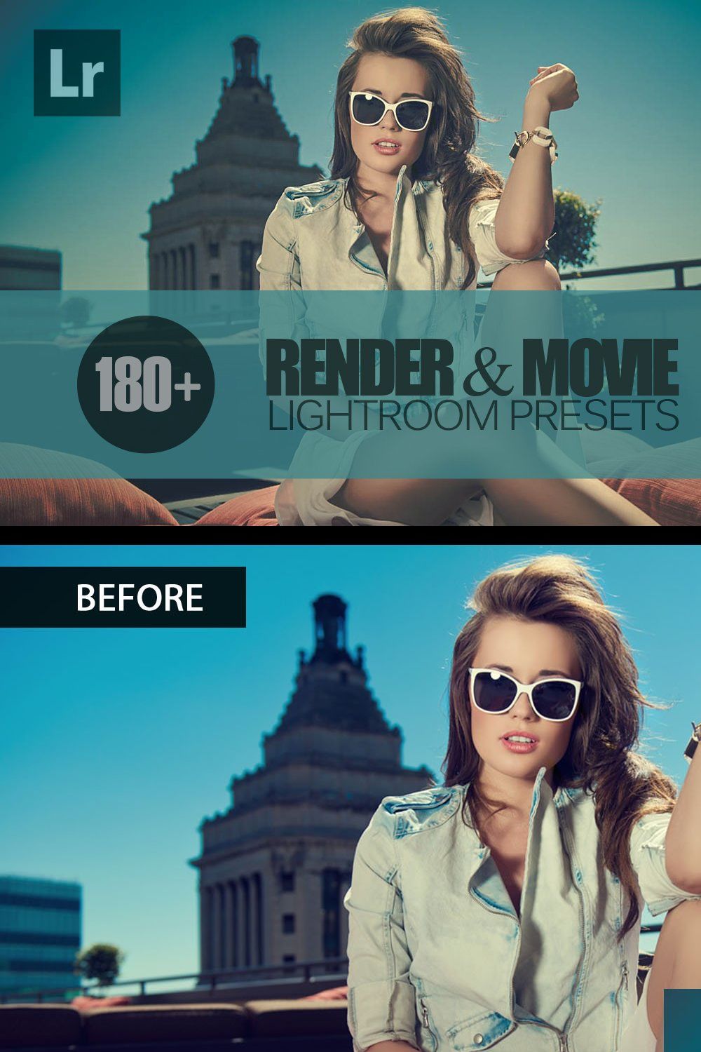 Render and Movie Lightroom Presets pinterest preview image.