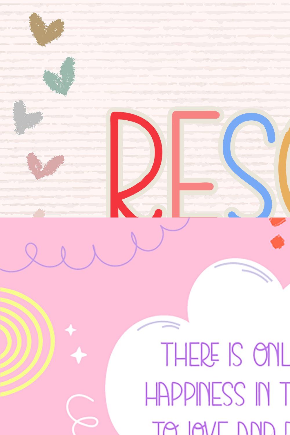 Resole Font pinterest preview image.