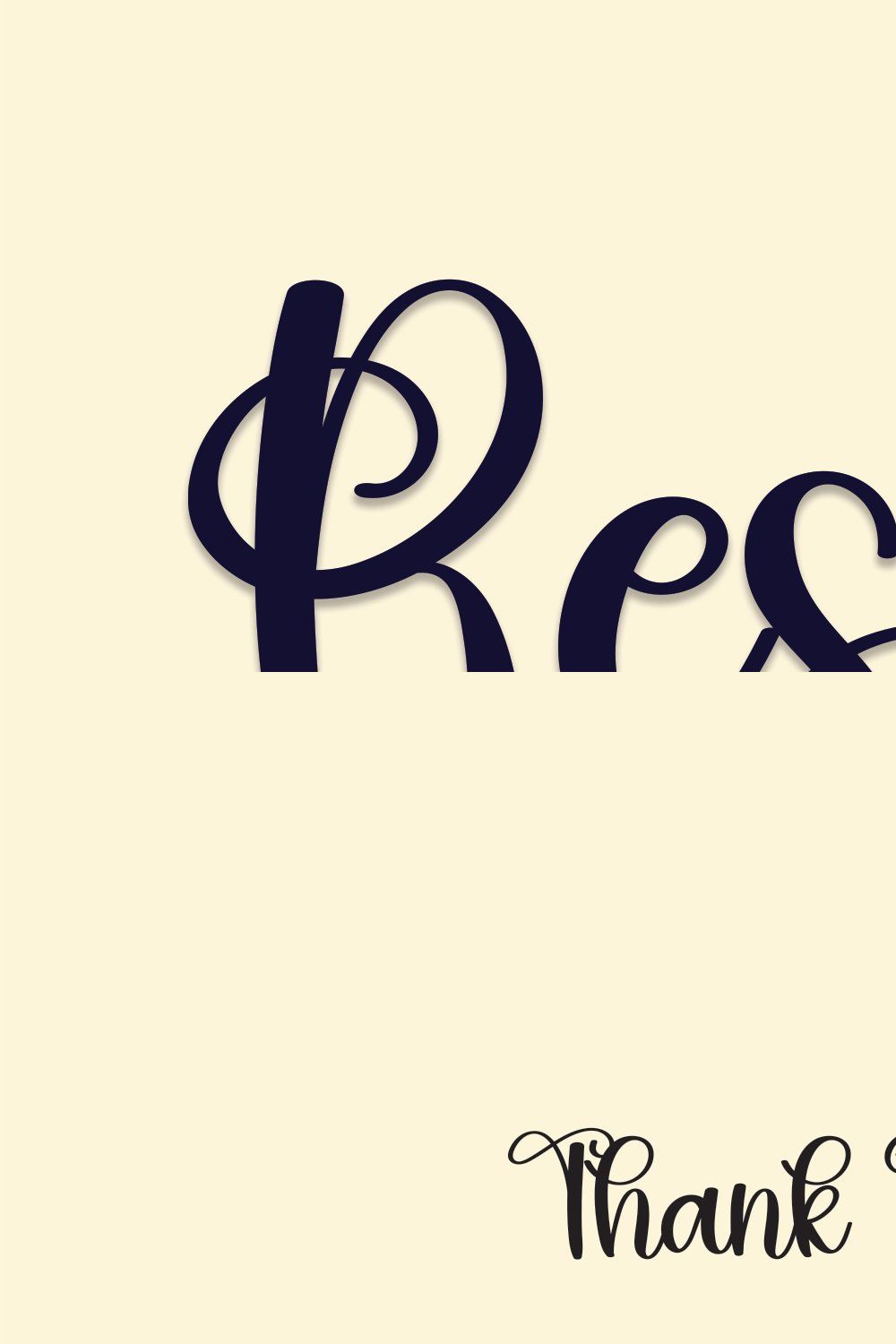 Restie | Script Font pinterest preview image.